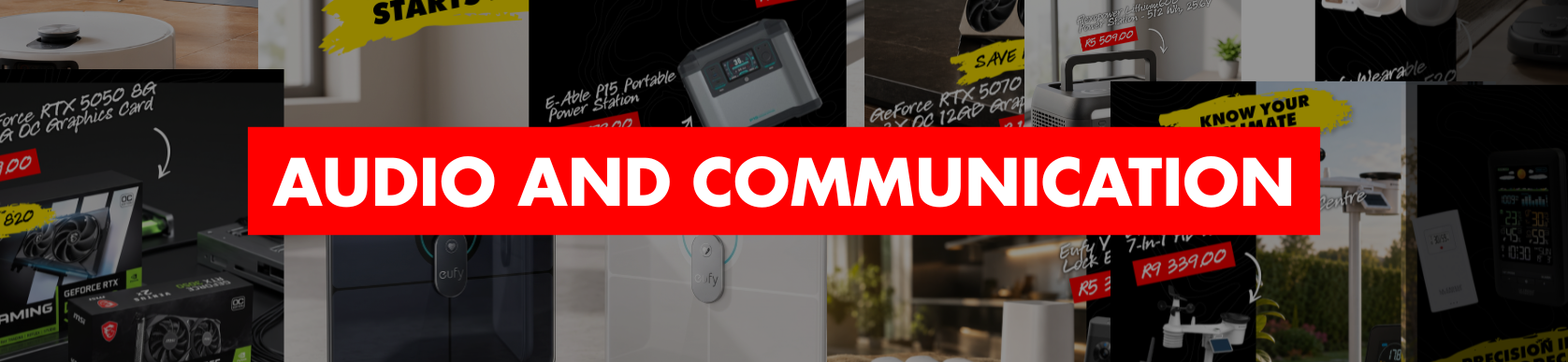 Audio and Comms. Audio and Comms.