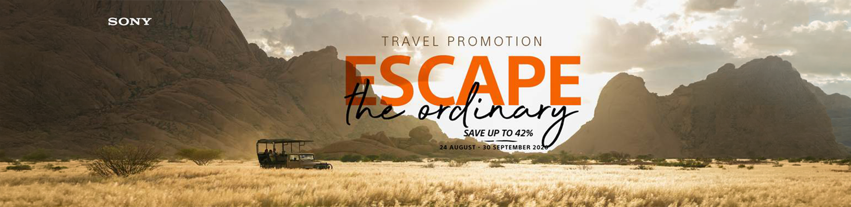 SONY - ESCAPE THE ORDINARY - SALE SONY - ESCAPE THE ORDINARY - SALE