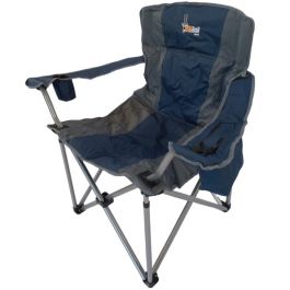 Afritrail Eland Mega Padded Folding Chair - 180 kg, Blue