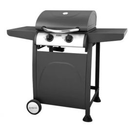 Cadac Compact Gas Braai With Double Side Table 2 Burner Black
