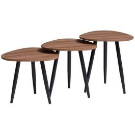 Everfurn Brown Muse Coffee Table - 3 Piece