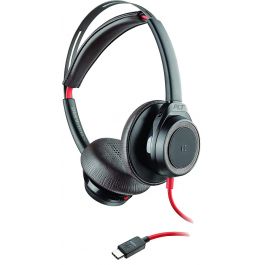 Poly Blackwire C7225 Binaural Corded Headset USB C Black
