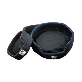 Afripet Tuffee Round Dog Bed Medium Cream Piping