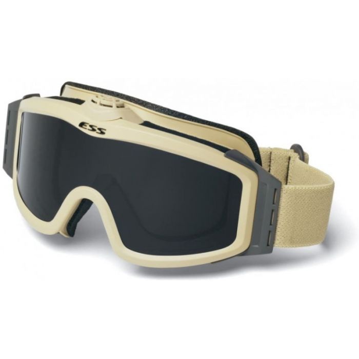 ESS Profile Turbo Fan Ballistic Goggles Desert Tan Frame Smoke Grey Lens