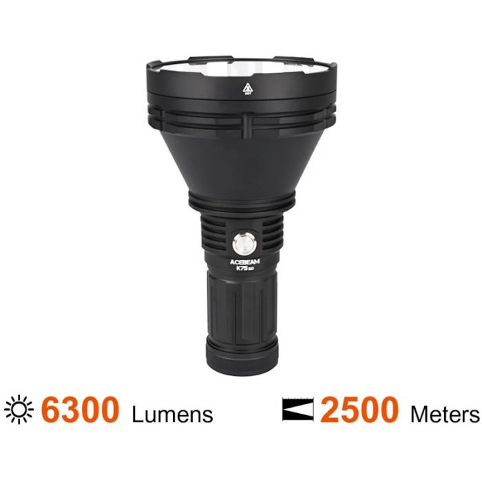 Acebeam K75 2.0 Longest Throw High Power Flashlight - 6300 Lumen
