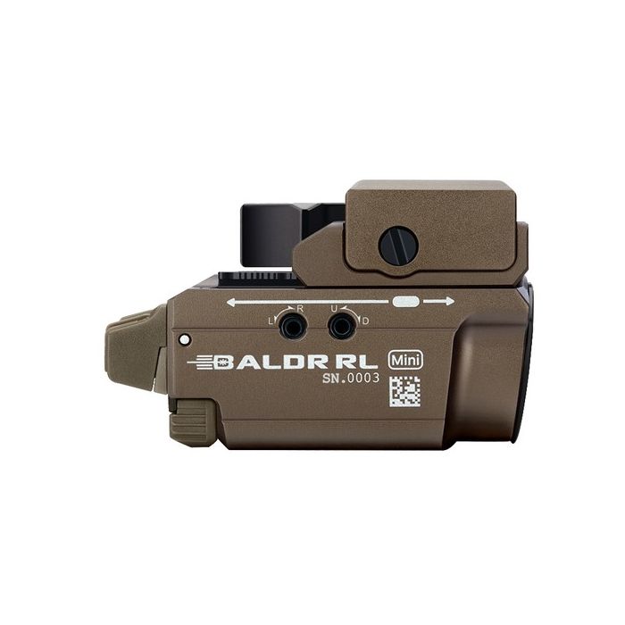 Olight Baldr RL Mini Gun Mount Flashlight - Dessert Tan, 600 Lumen