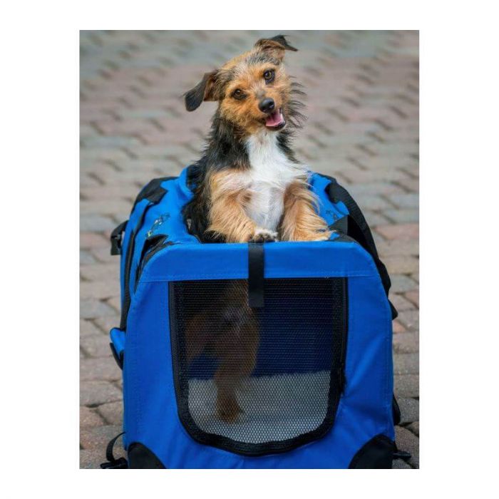 Cosmic Pets Collapsible Pet Carrier Small Blue