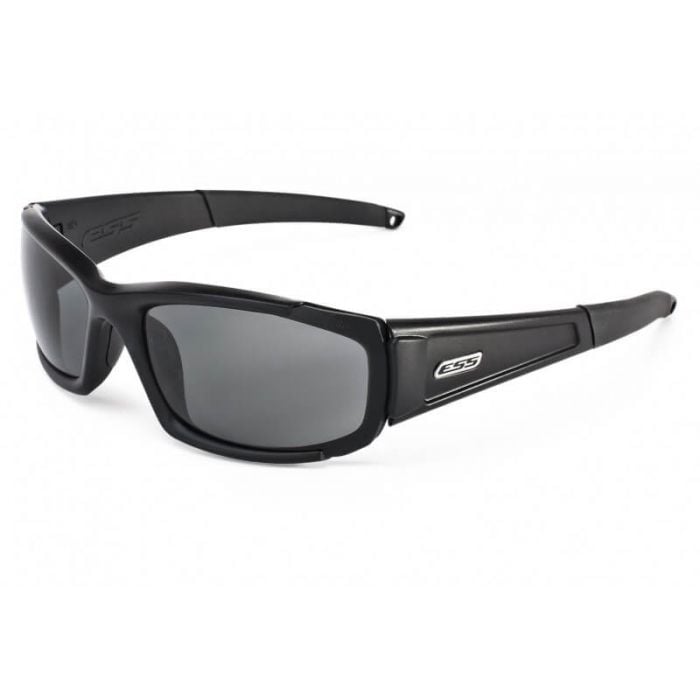 ESS CDI High Impact Sunglasses Black Frame Grey Lens