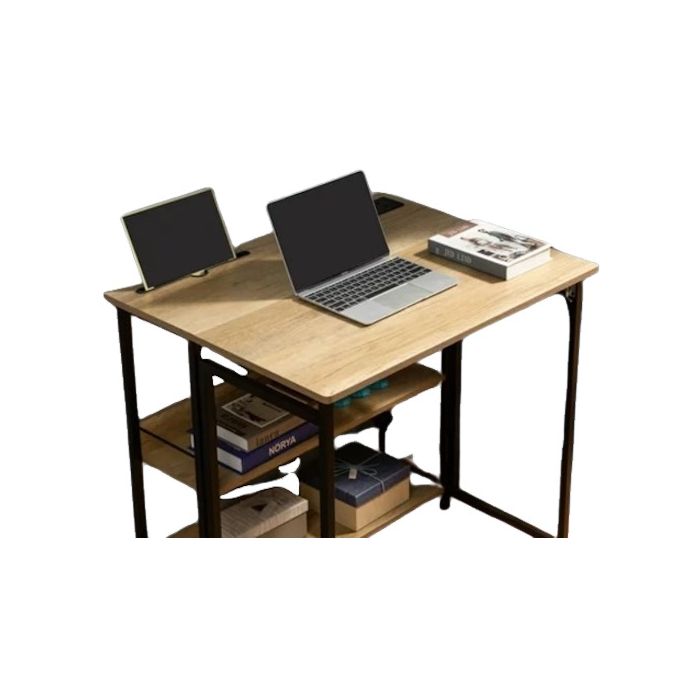 Everfurn Viron Folding Desk - 2x Prong Plugs, 2x USB Charging Ports