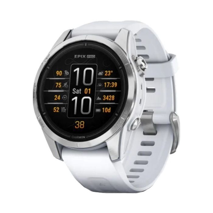 Garmin Epix Pro Gen 2 Standard Edition Smartwatch 42 Mm Silver Whitestone Band