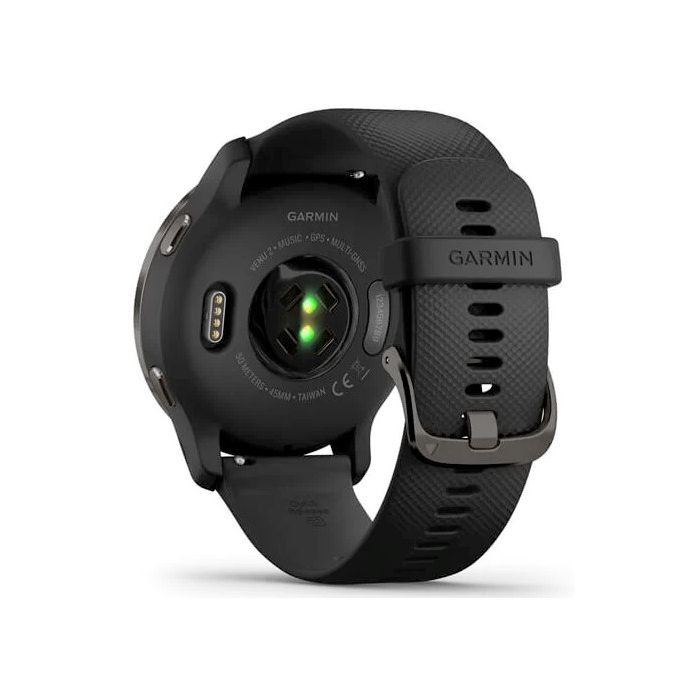 ​GARMIN VENU 2 45mm 純正新品バンド/付属品完備 Suica Garmin Venu 2 MultiSport Fitness Watch- Black, Stainless Steel