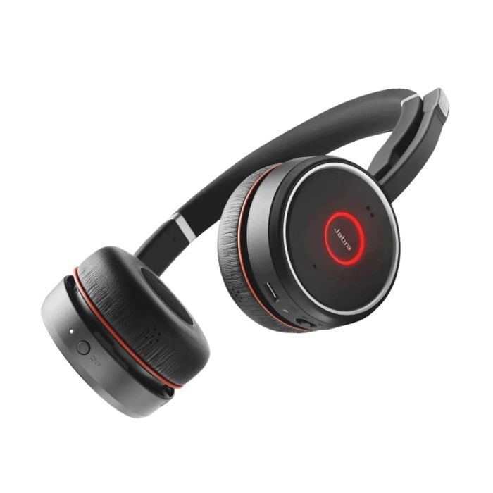 Jabra Evolve 75 SE Microsoft USB-A Stereo Headset - Black, Link370