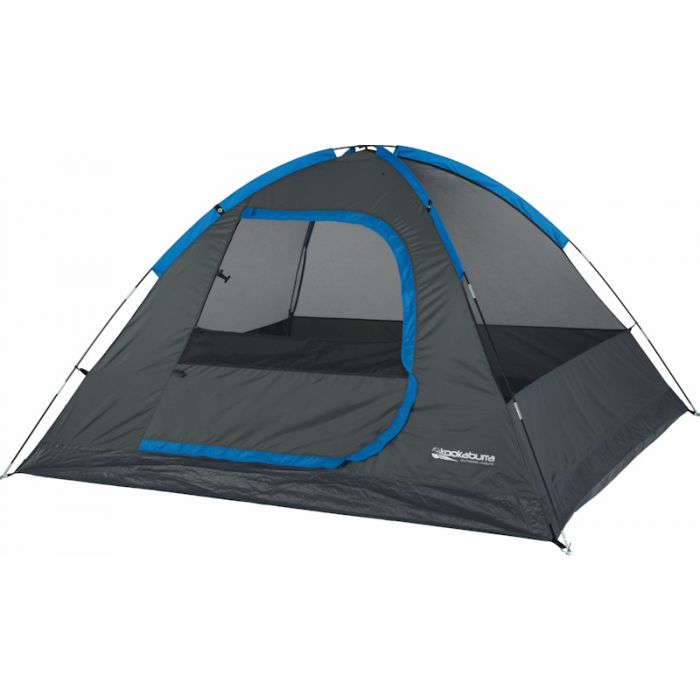 Kookaburra 4 Person Dome Tent Black Blue