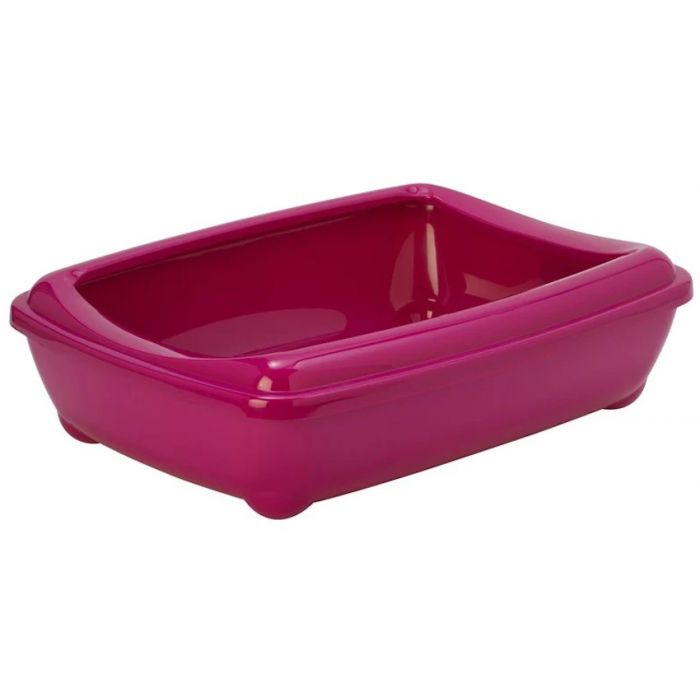 Tray Rim Moderna Arist-O-Tray & Rim Cat Litter Tray - Hot Pink, Large