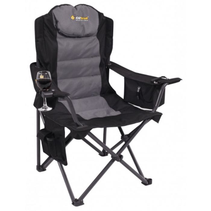 Oztrail Big Boy Arm Chair Black