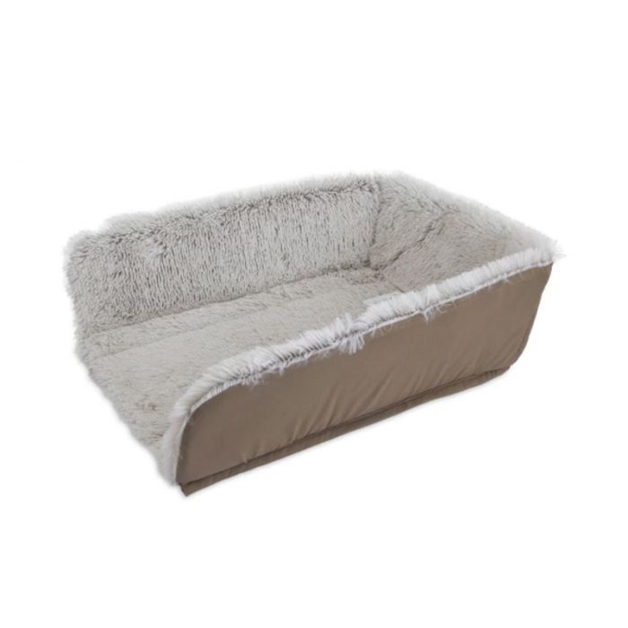 Petmate Cozy Kennel Mat Reversible Plush Intermediate Grey