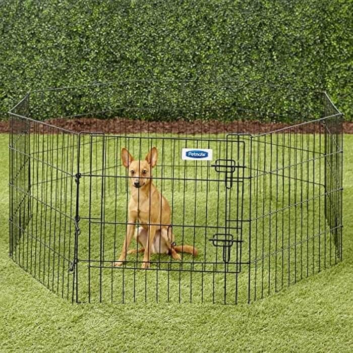 Petmate Single Door Exercise Pen Large Black