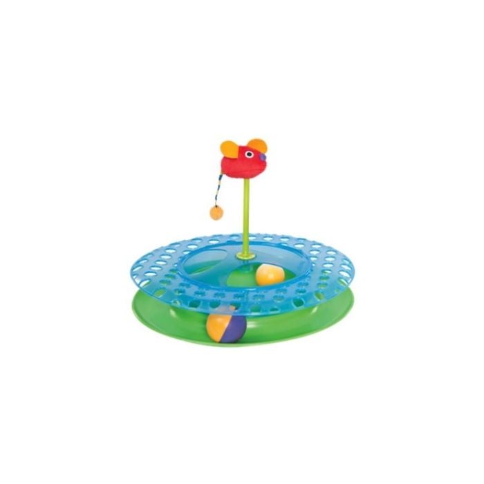 Petstages cheese chase cat toy top