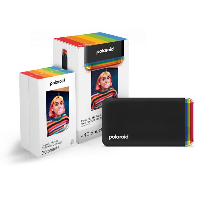 Polaroid Hi Print 2x3 Generation 2 Black Pocket Photo Printer