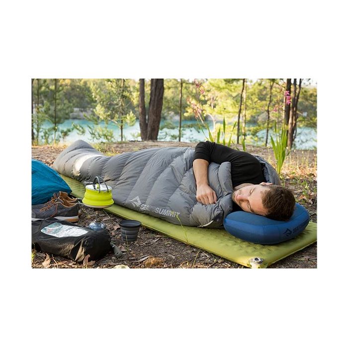 Sea To Summit Aeros Inflatable Backpacking Pillow Navy Blue
