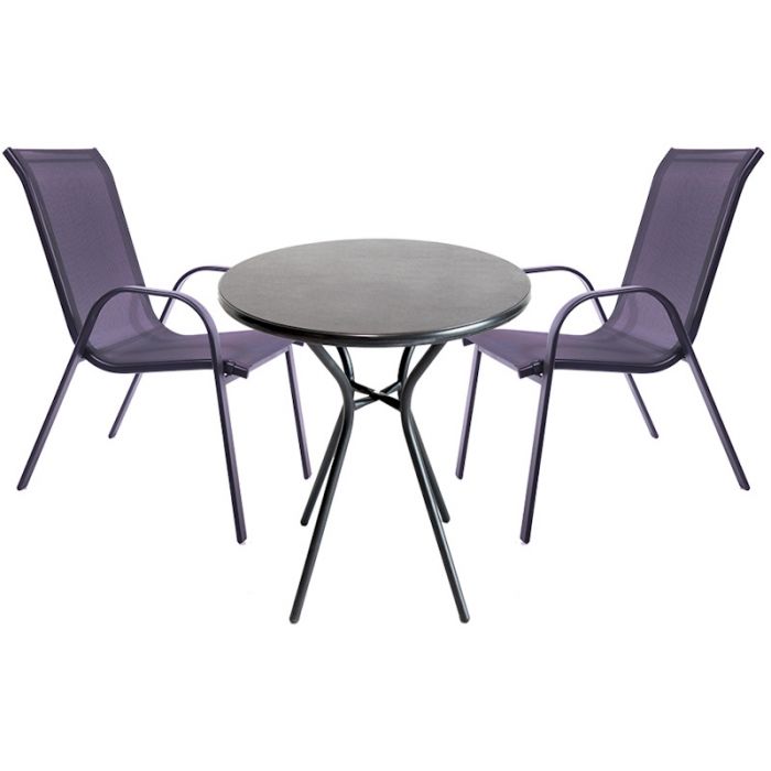 Steel shop patio set