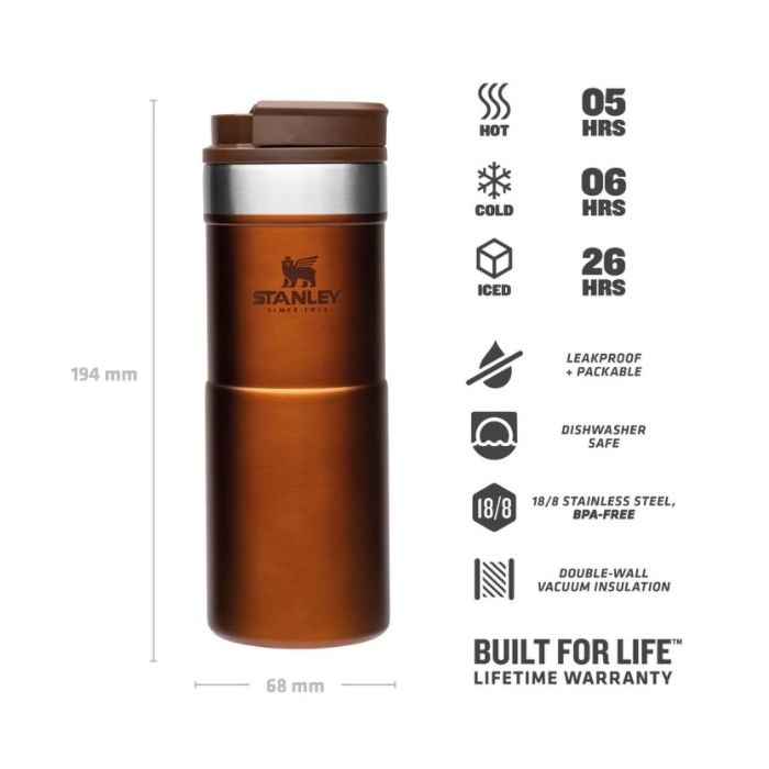 Stanley Classic Never Leak Travel Mug - 12oz / 0.35L, Maple