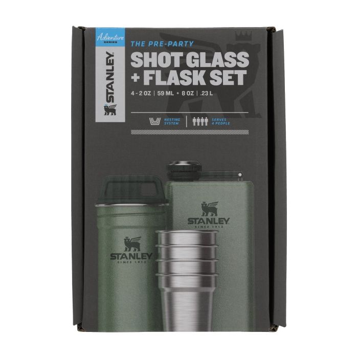 Stanley Adventure Shot and Flask Gift Set - Green