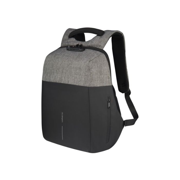 Volkano Smart Deux Laptop Backpack Black Light Grey