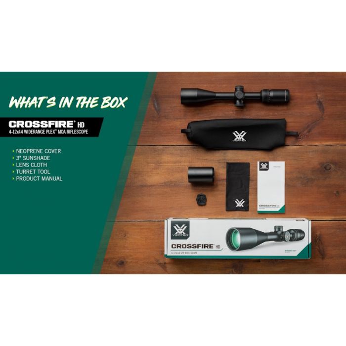 Vortex Crossfire HD 4-12x44 WideRange Plex Riflescope