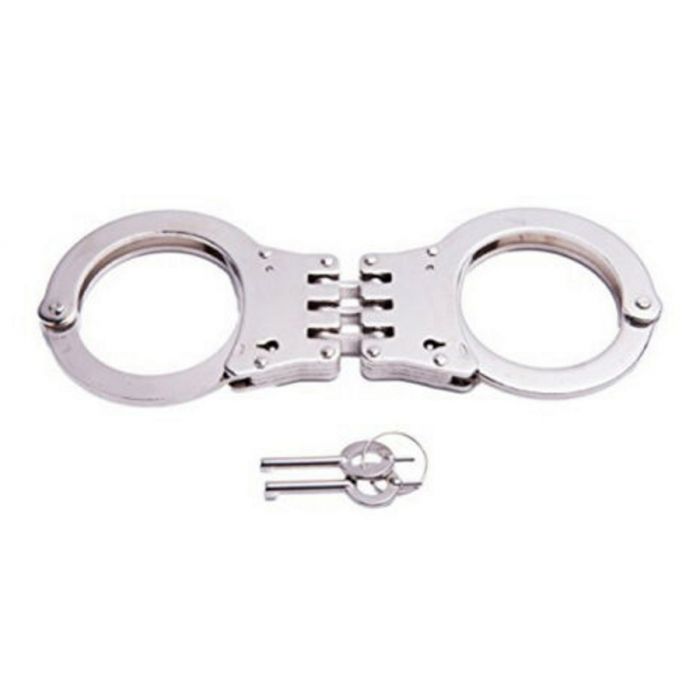 Yale Hings Double Locking Handcuffs - Nickel